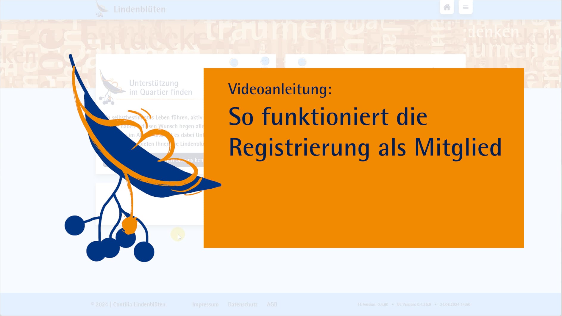 Videoanleitung Registrierung